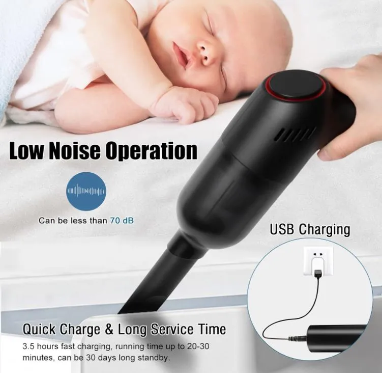 🚗✨ ¡Aspiradora Inalámbrica para Auto! | Limpieza Compacta y Potente - Imagen 3