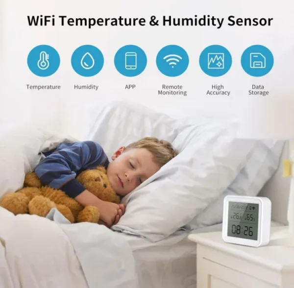 🌡️ Termómetro eMylo Zigbee con Sensor de Humedad y Alerta para Hogar Inteligente 🏠 - Imagen 5