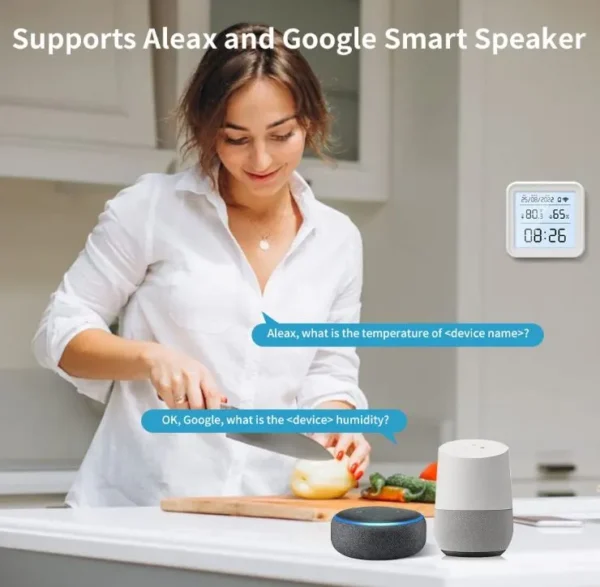 🌡️ Termómetro eMylo Zigbee con Sensor de Humedad y Alerta para Hogar Inteligente 🏠 - Imagen 4