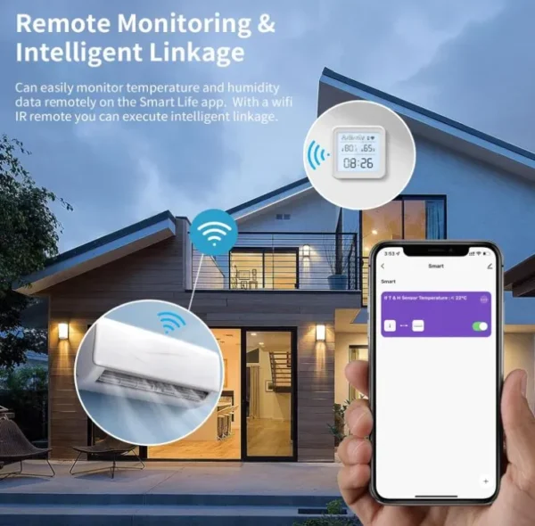 🌡️ Termómetro eMylo Zigbee con Sensor de Humedad y Alerta para Hogar Inteligente 🏠 - Imagen 3